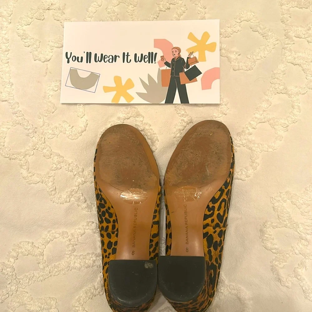 Banana Republic leopard pumps, size 8. - Picture 3 of 4